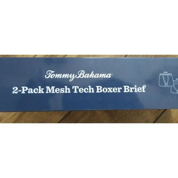 Tommy Bahama Men's Island Life 2 pack Mesh Tech Boxer Briefs Assorted Patterns - Picture 5 of 8